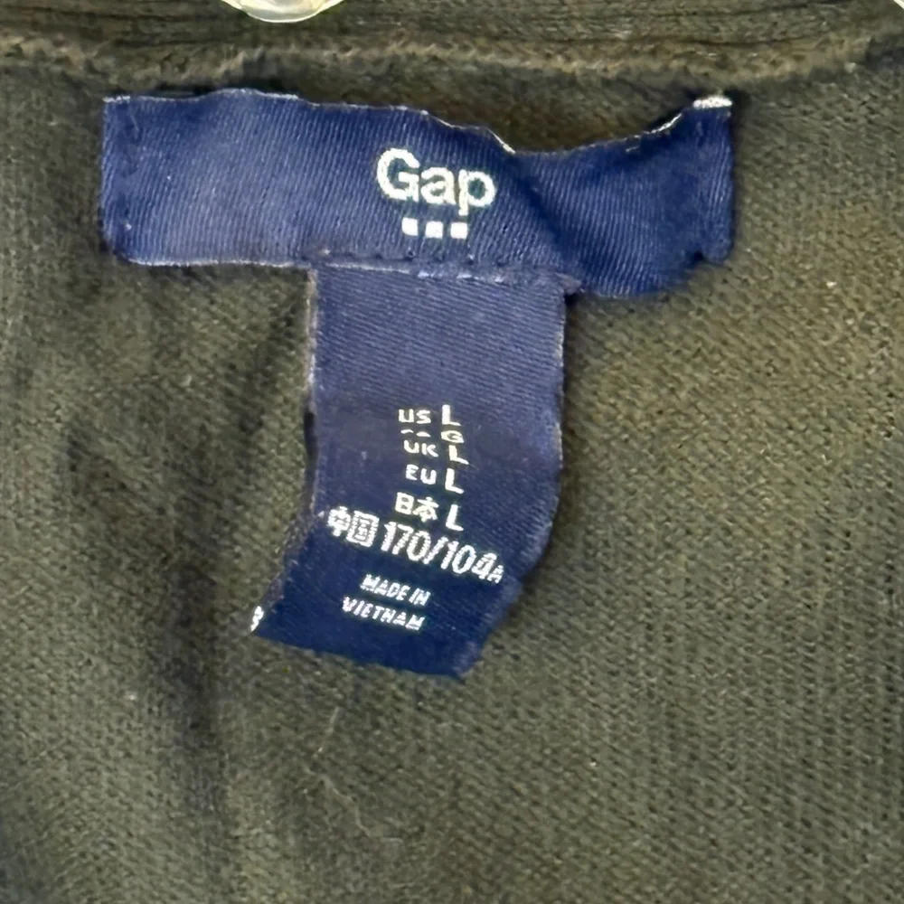 GAP Green Cardigan Sweater Wrap-Style Knit - Picture 3 of 9